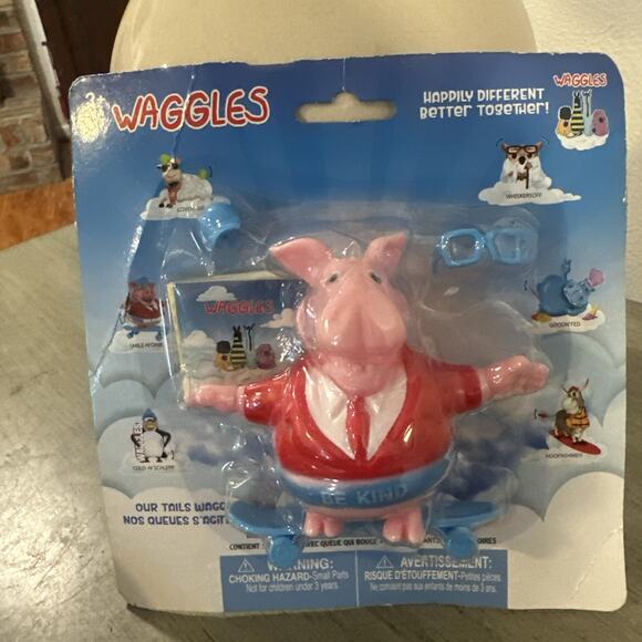 Waggles Figurine Toy and Accessories Smile-n'oink Ages 3+ Pig Skateboard - Picture 15 of 15